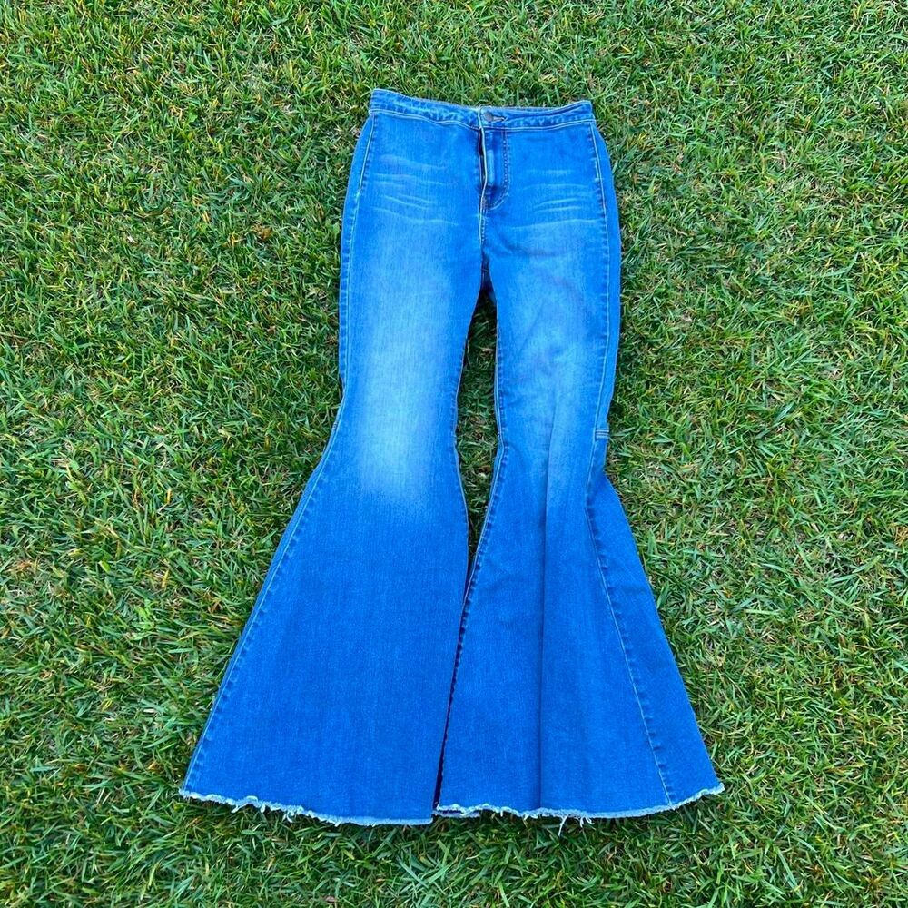 Free People y2k Super flare jeans women’s size 28 y2k